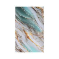 Panneau mural imperméable anti-UV, vente chaude en usine, 1220*2440mm, PVC, marbre, décoration intérieure, design moderne brillant pour hôtel, villa