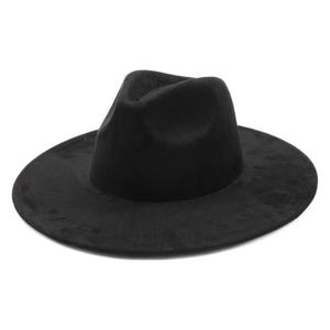 Chapeau Fedora à large bord en feutre de laine, style vintage, avec dessus en forme de cœur, pour hommes et femmes, en polyester/coton, décontracté, toutes saisons, avec ruban et corde - Product Image 5