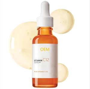 Personnalisé 30ML Anti-âge Blanchissant Visage pour Vitamine B3 Acide Hyaluronique <span class=keywords><strong>B5</strong></span> C12 Aloe Vera Vitamine C Sérum de Soin de la Peau - Product Image 3