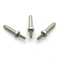 Goupille de centrage hexagonale filetée de précision en acier inoxydable 304 pour fixations, moules et équipements d'automatisation