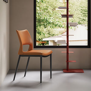 Kursi Makan gaya minimalis Nordik, kelas atas Modern dengan sandaran krim hitam, lampu meja makan pertengahan abad mewah - Product Image 3