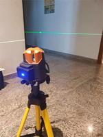 Hizar meilleur 360 degrés 3D bricolage niveau mural Laser vert auto-croix ligne Construction nivellement carrelage armoire métal OEM