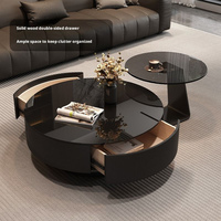Table basse multifonctionnelle portable en verre trempé 2026 – Design minimaliste de luxe pour salon moderne