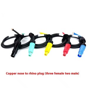 1 Juego de Cable Principal de Alimentación para Escenario de 1 Núcleo, 400A, con Conector Rhino Impermeable a Terminal de Anillo de Cobre Desnudo para Distribución de Energía en Escenarios - Product Image 2