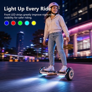 Hoverboard intelligent portable 10 pouces pour adultes, fabriqué par OEM/ODM, puissant, à double moteur, tout-terrain, auto-équilibrant. - Product Image 5