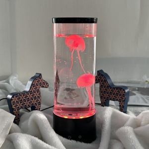 LED <strong>Jelly</strong> <strong>Fish</strong> <strong>Lamp</strong> USB Rechargeable Artificial Aquarium Jellyfish Atmosphere <strong>Lamp</strong> LED Decoration Table <strong>Lamp</strong> - Product Image 1