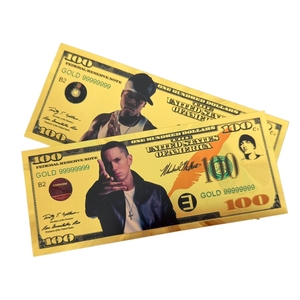 Banconota Hip-Hop Americana 2026 50 Cent <span class=keywords><strong>Eminem</strong></span> Placcata in Oro 24K per Regali - Product Image 4
