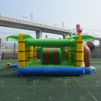Château plein d'entrain de glissière gonflable de singe de jungle combiné de rebond de PVC de nouvelle conception à vendre