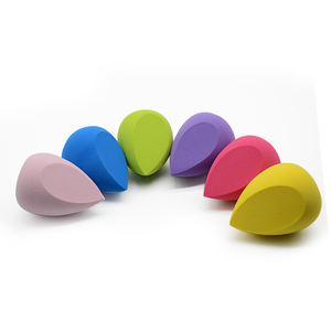 Azqsd — éponge de <span class=keywords><strong>maquillage</strong></span> en microfibre, <span class=keywords><strong>lot</strong></span> de couleurs, douces, en forme de goutte d'eau, outils de cosmétique, mixeur, avec Logo personnalisé - Product Image 4