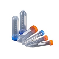 Tubes à centrifuger gradués noirs clairs coniques de 10ml 15ml PP matériel pour une utilisation en laboratoire