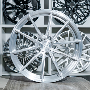 New Aluminium Alloy Brushed Silver Finish Customized Cap Monoblock Forged Wheels For <strong>Corvette</strong> C6 - Product Image 1