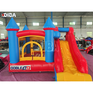 Château <span class=keywords><strong>gonflable</strong></span> vibrant avec double toboggan et piscine pour enfants, château <span class=keywords><strong>gonflable</strong></span> commercial pour <span class=keywords><strong>fête</strong></span> en plein air et vente - Product Image 1