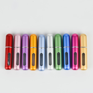 Mini Botellas de Perfume Recargables de 5ml y 10ml, Atomizador de Aluminio para Viaje, en Oferta - Product Image 1