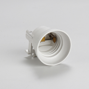 Plastique <span class=keywords><strong>noir</strong></span> et blanc fileté électrique <span class=keywords><strong>e27</strong></span>/e26/<span class=keywords><strong>e14</strong></span> douilles de lumière rétro style période Edison support de lampe avec fil - Product Image 3