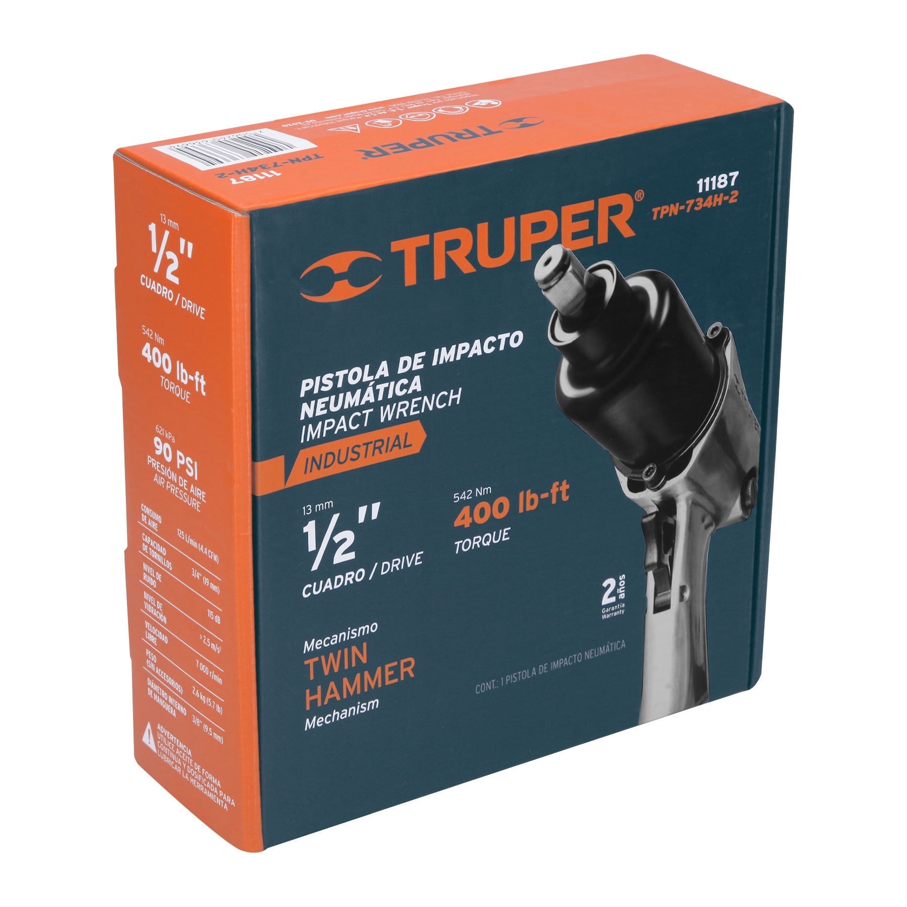 TPN-734H-2 промышленный пневматический ключ 1/2 'Truper