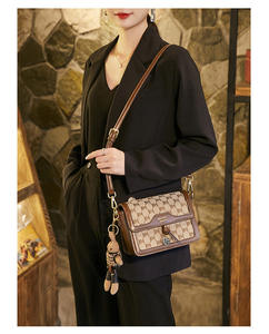 Runway to Street Style <span class=keywords><strong>2026</strong></span> 女式高端小方包 - 纹理封面尼龙内衬百搭单肩包 - Product Image 4