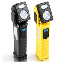 Lampe de travail extérieure magnétique multifonctionnelle, portable, étanche, lumière puissante, longue durée de vie de la batterie, rechargeable par USB