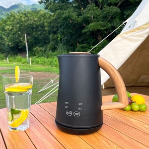 Hervidor eléctrico con pantalla Digital de doble capa de 800ml, tetera de temperatura ajustable, hervidor eléctrico negro SUS para una <span class=keywords><strong>vida</strong></span> <span class=keywords><strong>saludable</strong></span> - Product Image 1