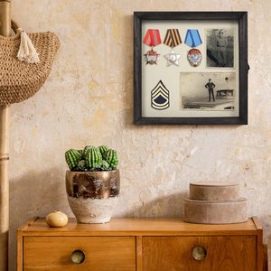 Bóng Hộp Hình Ảnh Khung Gỗ Sâu Hiển Thị Trường Hợp Sẵn Sàng Để Treo Bộ Nhớ Hộp Bé Thể Thao Kỷ Niệm Pins Giải Thưởng Vé Và Hình Ảnh - Product Image 4