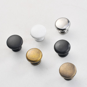 Furniture Handle And <b>Knob</b> Round Zinc Alloy Minimalist Cabinet <b>Door</b> Hardware Durable Plating Finish - Product Image 2