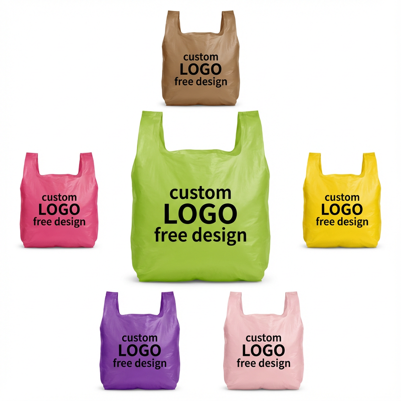 Plastic Bag Gift Custom Clothing Bags
