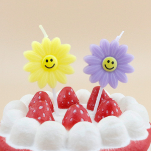 เทียนมืออาชีพ,ชุดเทียนสำหรับตกแต่งเค้กวันเกิดรูปดอกทานตะวันสำหรับงานเลี้ยง - Product Image 2