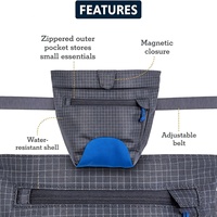 YOUK Pochette d'entraînement personnalisée pour chien avec clicker, fermeture magnétique, clip ceinture, mains libres, pour croquettes