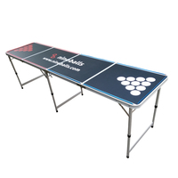 Mini Table de jeu de bière-Pong Interactive OEM/ODM 8 pieds, Portable et pliable à LED