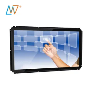 Buena calidad 24 pulgadas tft led, pantalla táctil capacitiva lcd monitor touch panel ad player