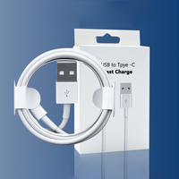 Cable USB Tipo C de 60W y 1M, PVC, 2A, para Teléfono 15/16, Venta al Por Mayor
