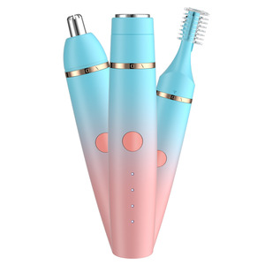 Tondeuse à sourcils USB 3 en 1, mini épilateur électrique pour le visage, rasoir sans douleur - Product Image 1