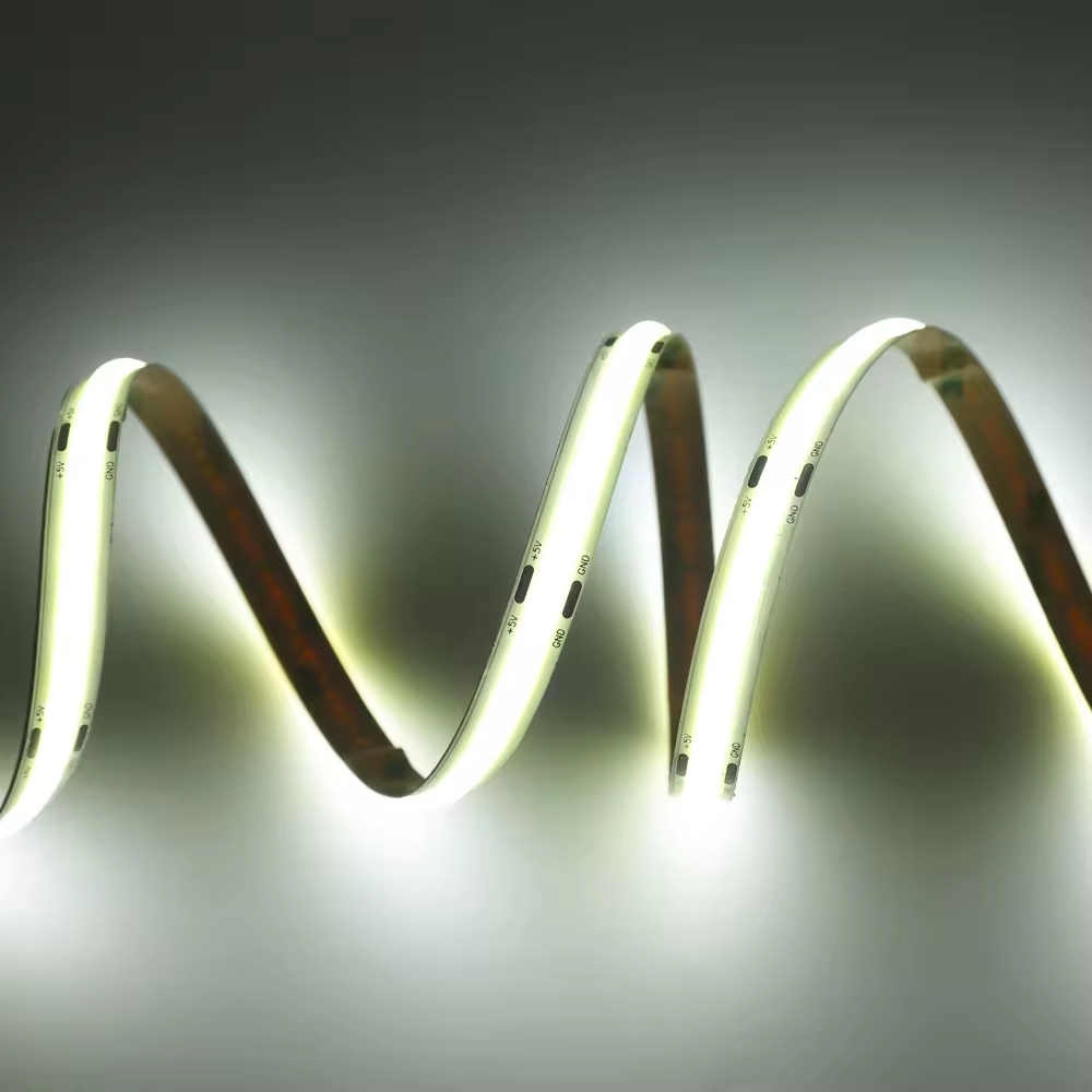 Monochrome Long Rope Lamp 5V Wall Adhesive Ceiling Corridor Bedside Table Lighting LED 300D 8W ultra Bright Cob Strip Light · image 5