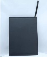 Tableau d'entraînement de rugby pliable en PVC 24x32cm, tableau tactique durable noir avec sangle de poignet, équipement d'entraînement portable pour entraîneur