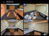 Camion Camper pour Pickup avec Toilette Camper Remorque avec Toit Tente Pop up Rv Campeurs Camping Personnalisable 450kg