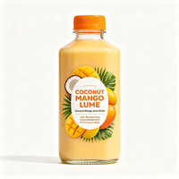 Étiquettes de bouteilles de boisson à la noix de coco et à la mangue Haoxuan, autocollantes, imprimées, imperméables, service OEM