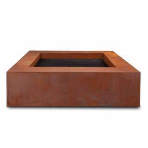 Garden <strong>Outdoor</strong> Fireplace Corten Steel <strong>Fire</strong> Pit BBQ <strong>Table</strong> - Product Image 6