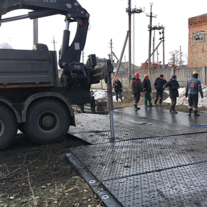 Nhựa lớn đường tấm HDPE trackway Bảng điều khiển nhiệm vụ nặng nề truy cập mat - Product Image 5