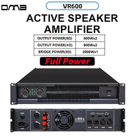 VR600 600 Watts Karaoké professionnel Puissance numérique 2 canaux 2u classe D Powersoft Subwoofer Amplificateur