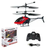 HW-helicóptero teledirigido Básico I/R de 2 canales, juguete a Control remoto para interiores, helicóptero volador superestable