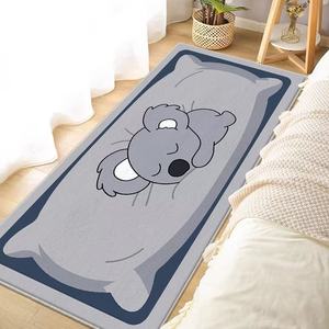 Alfombra de terciopelo con dibujos de animales bonitos para habitación de niños, Alfombra de cristal para el hogar, dormitorio, mesita de noche, sofá, alfombrilla para mesa de café, felpa de suciedad - Product Image 4
