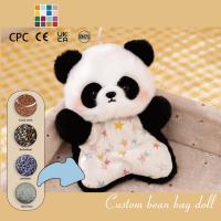 Boneka Kucing Kuning Kustom, Teman Tidur Bean Bag, Hewan Boneka Isi Dakron, Mainan Plush Berbobot
