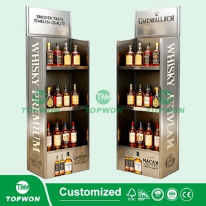 Custom Retail Store Metal <strong>Display</strong> <strong>Rack</strong> 3 Tier Metal <strong>Display</strong> Stand Beer Beverage Liquor Whisky Vodka Wine Metal <strong>Display</strong> <strong>Rack</strong> - Product Image 5