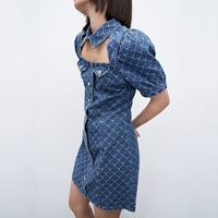 Produits tendances, nouveautés, fabricant, vente en gros, vêtements d'été pour femmes, robe en jean élégante, mini-robe en denim pour femmes