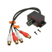 Amplificador de coche Regulador de volumen Nuevo controlador de audio para coche Amplificador Subwoofer de graves Altavoz universal Nivel de potencia Rca