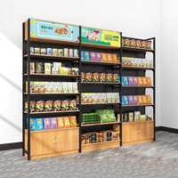 Étagères de rangement de magasin en bois en métal de supermarché/étagère de gondole de fruits/présentoir de fruits et légumes