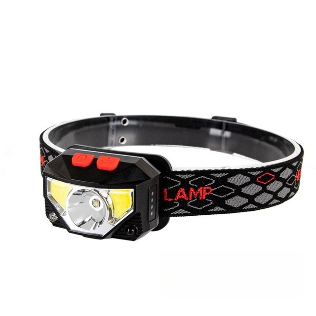 Wason Hot Sale USB Rechargeable Camping Headlight 8 Modes Waterproof Outdoor COB+XPE Bright Led Head Lamp With Gesture Sensing