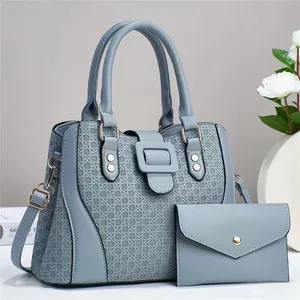 Ensemble deux pièces rétro élégant <span class=keywords><strong>pour</strong></span> femme, sacs messager polyvalents en PU et polyester durables, nouveauté tendance <span class=keywords><strong>pour</strong></span> mamans d'âge mûr - Product Image 4