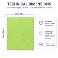 Chiffon de nettoyage en microfibre multicolore pour essuyer les écrans et les lunettes, éliminer les traces de doigts, vente en gros OEM