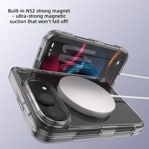 Funda para iPhone Duo, Transparente, con Anillo Giratorio de 360 Grados, Protección Total, Plegable - Product Image 5
