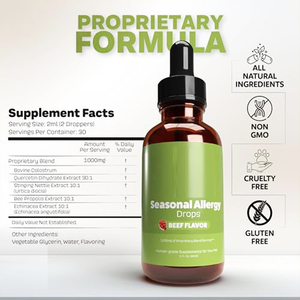 Compléments alimentaires pour animaux de compagnie en direct d'usine, herbes pour chiens + allergies saisonnières + huile de poisson oméga-3 + gouttes homéopathiques - Product Image 2